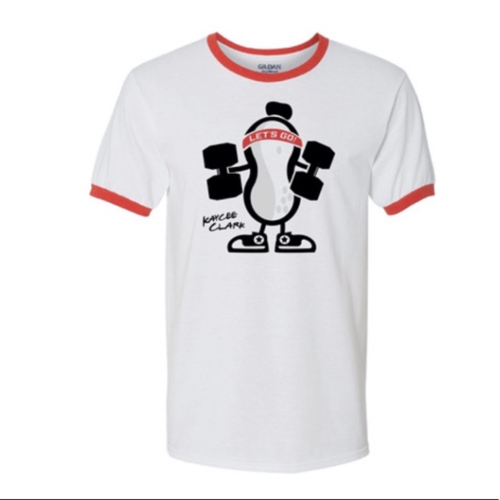 LIMITED EDITION Peanut ringer shirt  #BB20